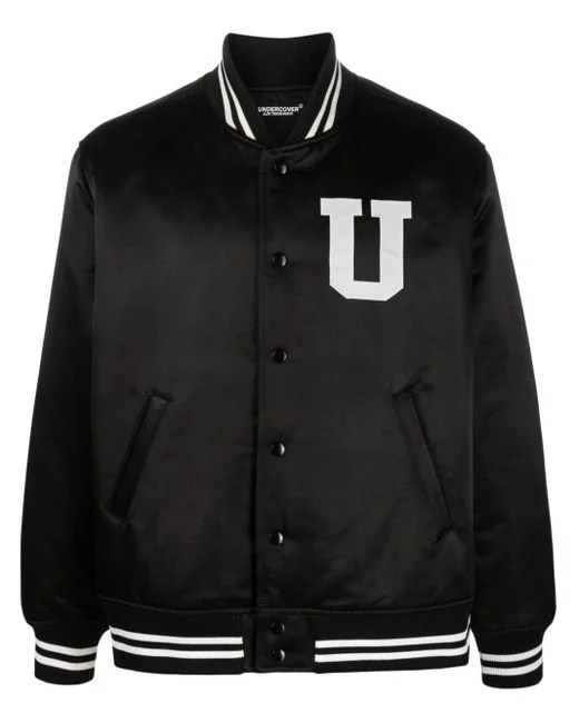 Hooded men jackets with a detachable faux - fur trim for added warmthGraphic-Print Bomber Jacket Hooded men jackets with a detachable faux - fur trim for added warmthGraphic-Print Bomber Jacket