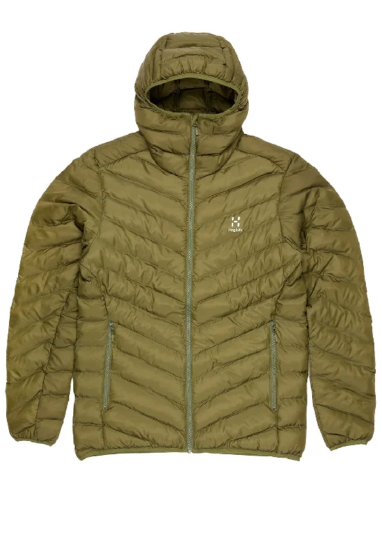 Waterproof men jackets with taped seams for heavy rain protectionHaglöfs Men's Sarna Mimic Hooded Jacket - Olive Green Waterproof men jackets with taped seams for heavy rain protectionHaglöfs Men's Sarna Mimic Hooded Jacket - Olive Green