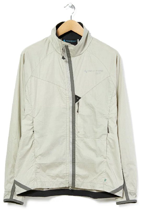 Stretch - fabric men jackets for unrestricted movement during workoutsKlattermusen Men's Ansur Wind Jacket - Dove Raven Stretch - fabric men jackets for unrestricted movement during workoutsKlattermusen Men's Ansur Wind Jacket - Dove Raven
