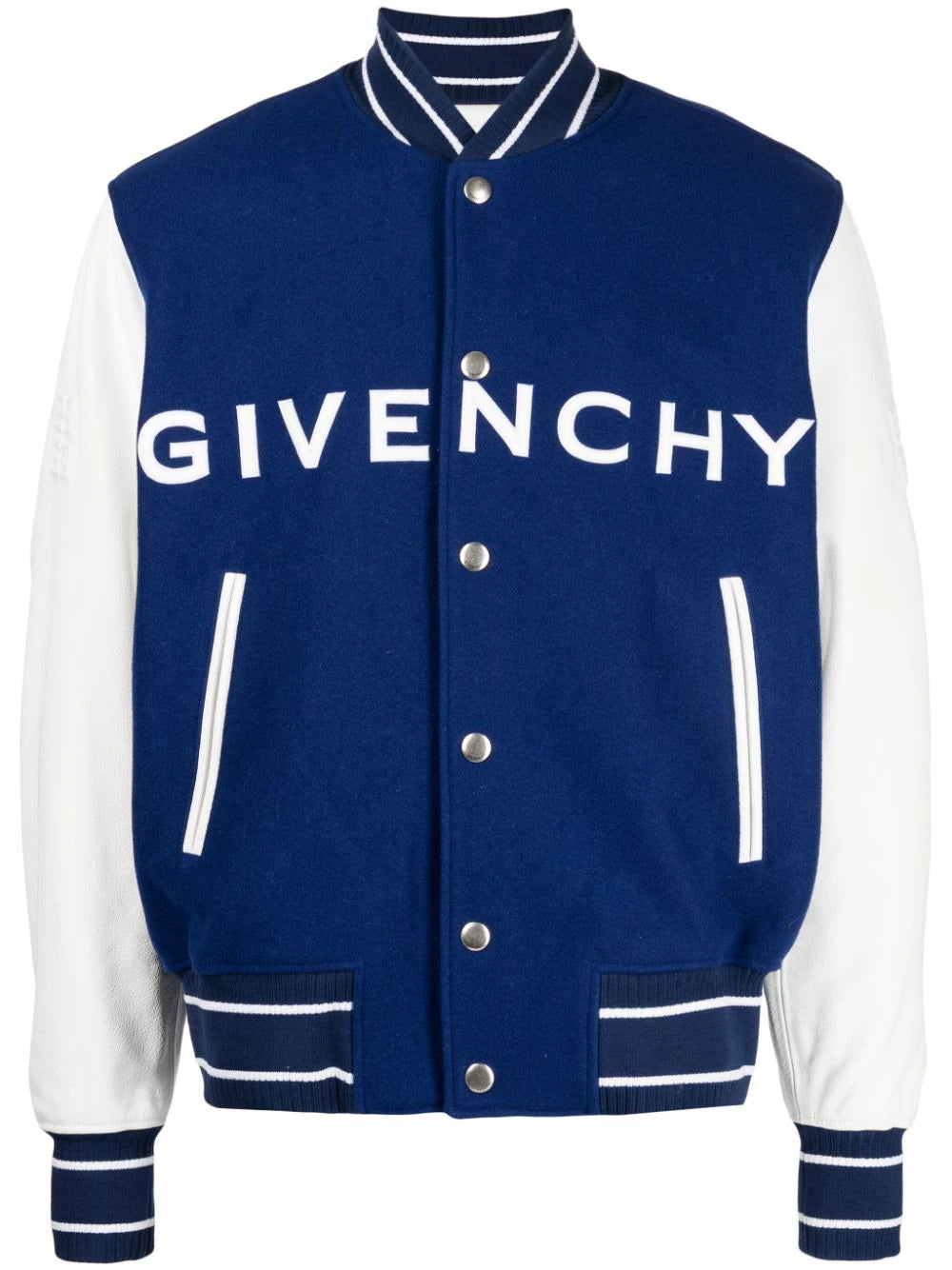 Men jackets with a hidden interior pocket for secure storageLogo-Embroidered Two-Tone Bomber Jacket Men jackets with a hidden interior pocket for secure storageLogo-Embroidered Two-Tone Bomber Jacket