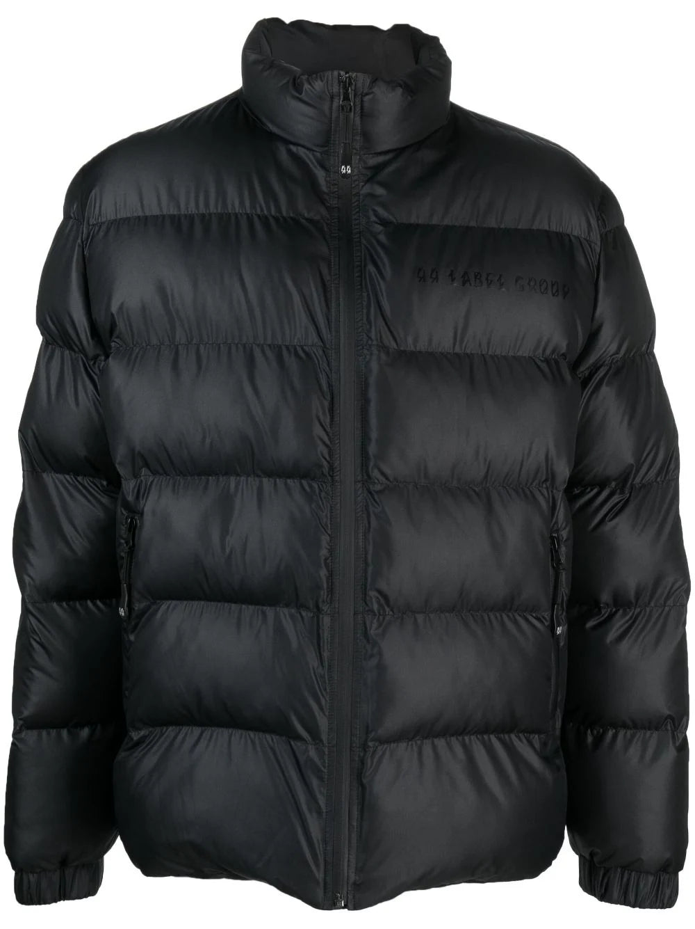 Stretch - fabric men jackets for unrestricted movement during workoutsLogo-Flocked Padded Puffer Jacket Stretch - fabric men jackets for unrestricted movement during workoutsLogo-Flocked Padded Puffer Jacket