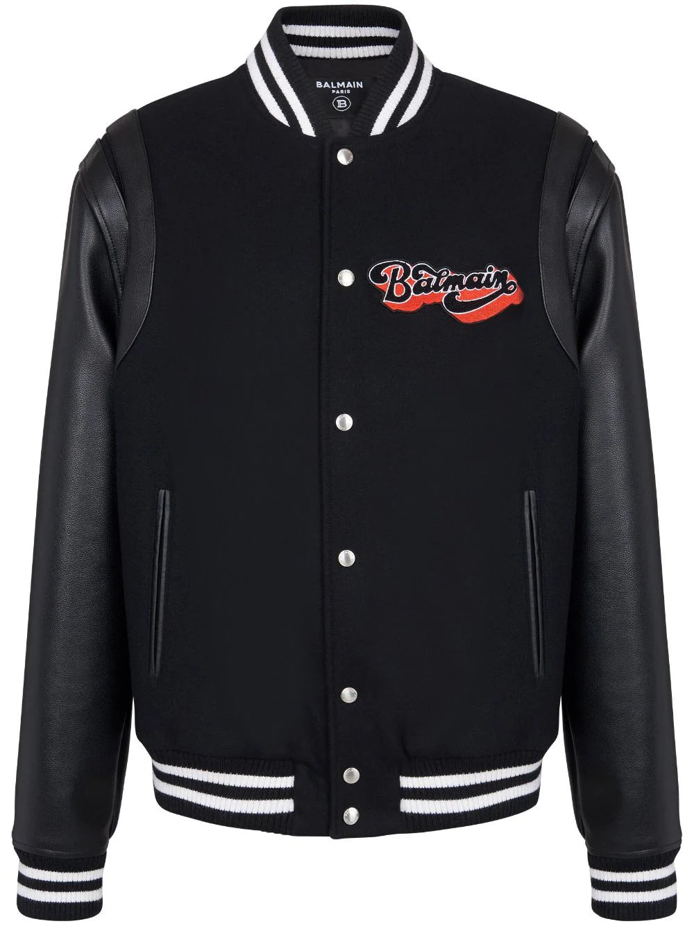 Fleece - lined men jackets for cold - weather commutingLogo-Patch Virgin Wool Bomber Jacket Fleece - lined men jackets for cold - weather commutingLogo-Patch Virgin Wool Bomber Jacket
