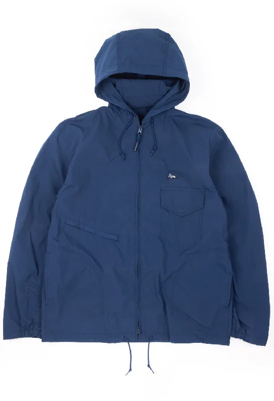 Hooded men jackets with a detachable faux - fur trim for added warmthPilgrim Surf + Supply Men's Russel Zip Parka - Navy Blue Hooded men jackets with a detachable faux - fur trim for added warmthPilgrim Surf + Supply Men's Russel Zip Parka - Navy Blue