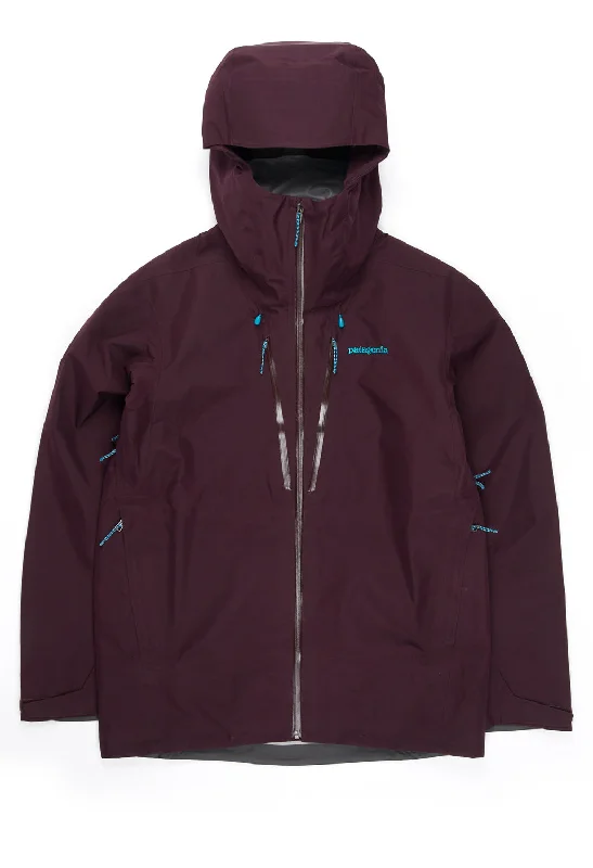 Denim men jackets with embroidered patches for a personalized touchPatagonia Men's Triolet GORE-TEX Jacket - Obsidian Plum