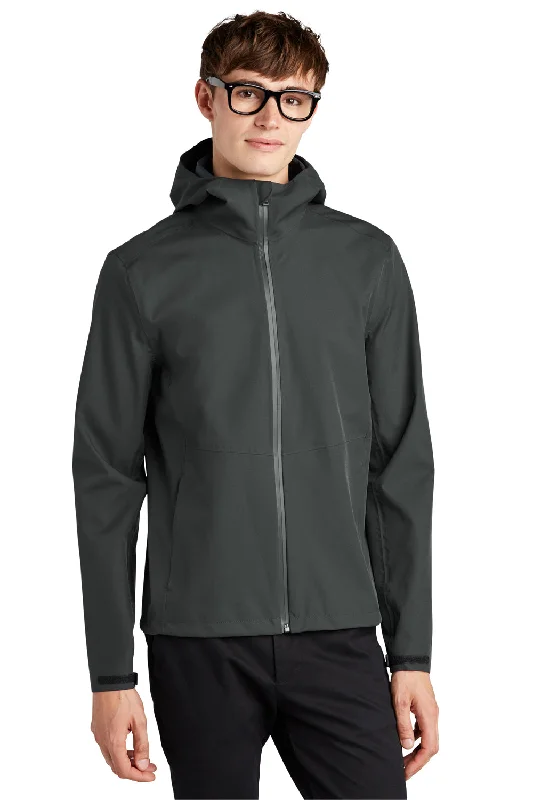 Checkered men jackets in a plaid pattern for a preppy appearanceMercer+Mettle Mens Waterproof Full Zip Hooded Rain Jacket - Anchor Grey Checkered men jackets in a plaid pattern for a preppy appearanceMercer+Mettle Mens Waterproof Full Zip Hooded Rain Jacket - Anchor Grey