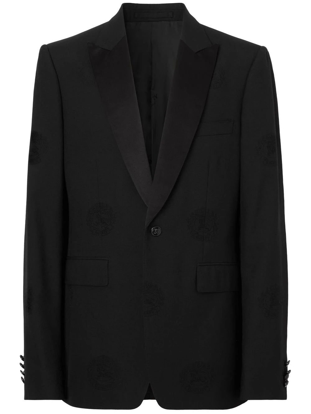 Men jackets with a built - in hood that can be stowed away when not in useOak Leaf Crest Jacquard Tuxedo Jacket Men jackets with a built - in hood that can be stowed away when not in useOak Leaf Crest Jacquard Tuxedo Jacket