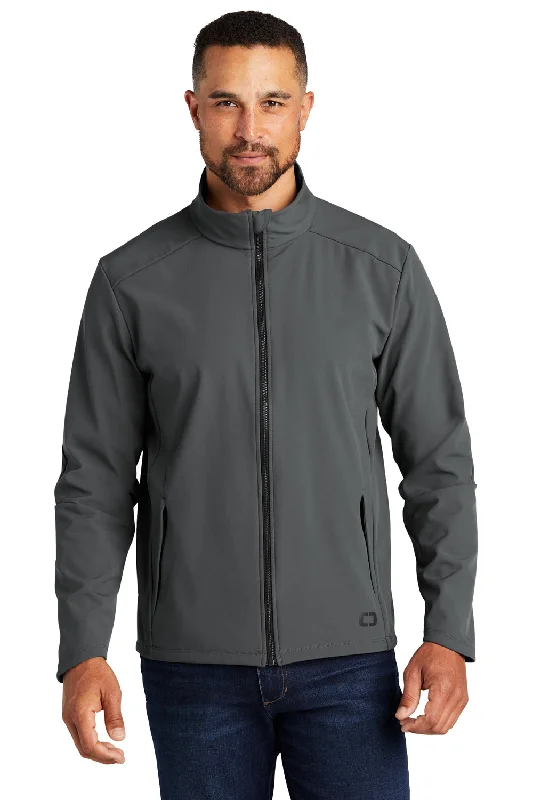Embroidered men jackets with intricate floral designs for a unique aestheticOgio Mens Commuter Water Resistant Full Zip Soft Shell Jacket - Diesel Grey Embroidered men jackets with intricate floral designs for a unique aestheticOgio Mens Commuter Water Resistant Full Zip Soft Shell Jacket - Diesel Grey