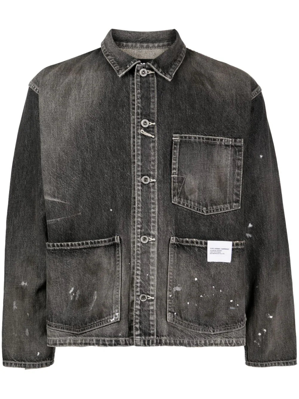 Tailored men jackets to pair with formal trousers for business meetingsPaint-Splatter Utility Denim Jacket Tailored men jackets to pair with formal trousers for business meetingsPaint-Splatter Utility Denim Jacket