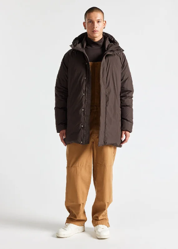 Slim - fit leather men jackets with a distressed finish for a rugged lookParka à capuche homme Pyrenex Spark en duvet naturel Java Slim - fit leather men jackets with a distressed finish for a rugged lookParka à capuche homme Pyrenex Spark en duvet naturel Java