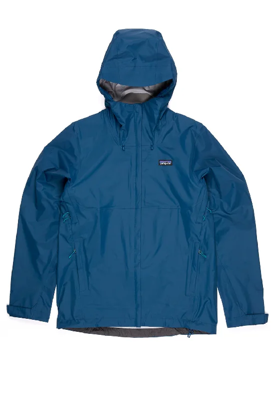 Checkered men jackets in a plaid pattern for a preppy appearancePatagonia Men's Torrentshell 3L Jacket - Lagoon Blue Checkered men jackets in a plaid pattern for a preppy appearancePatagonia Men's Torrentshell 3L Jacket - Lagoon Blue