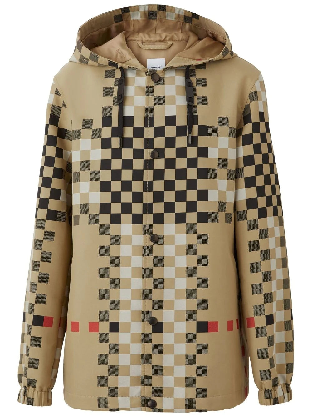 Down - filled men jackets in bright colors for winter fashionPixel Check Hooded Jacket Down - filled men jackets in bright colors for winter fashionPixel Check Hooded Jacket