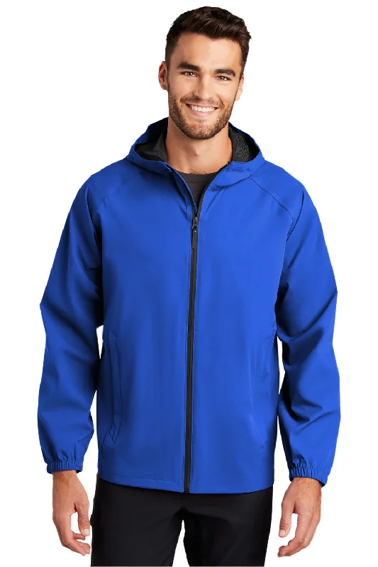 Men jackets with a hidden interior pocket for secure storagePort Authority Mens Essential Waterproof Full Zip Hooded Rain Jacket - True Royal Blue Men jackets with a hidden interior pocket for secure storagePort Authority Mens Essential Waterproof Full Zip Hooded Rain Jacket - True Royal Blue