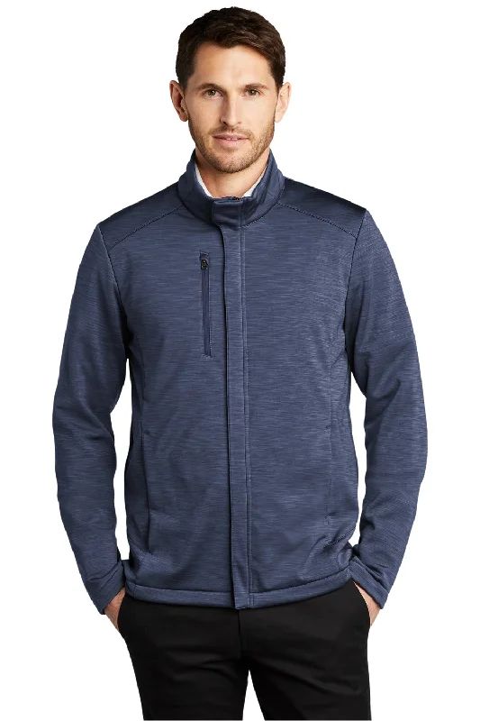 Fleece - lined men jackets for cold - weather commutingPort Authority Mens Stream Wind & Water Resistant Full Zip Jacket - Heather Dress Blue Navy Fleece - lined men jackets for cold - weather commutingPort Authority Mens Stream Wind & Water Resistant Full Zip Jacket - Heather Dress Blue Navy