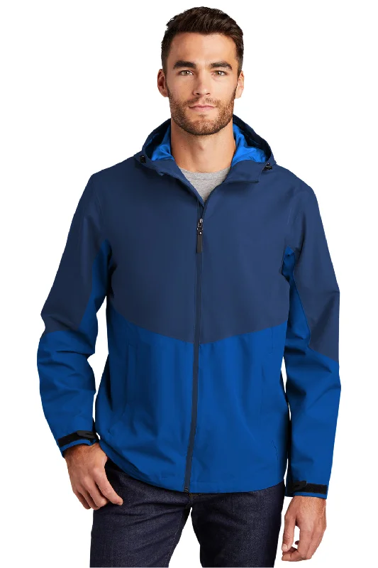 Waterproof men jackets with taped seams for heavy rain protectionPort Authority Mens Tech Wind & Water Resistant Full Zip Hooded Rain Jacket - Estate Blue/Cobalt Blue Waterproof men jackets with taped seams for heavy rain protectionPort Authority Mens Tech Wind & Water Resistant Full Zip Hooded Rain Jacket - Estate Blue/Cobalt Blue