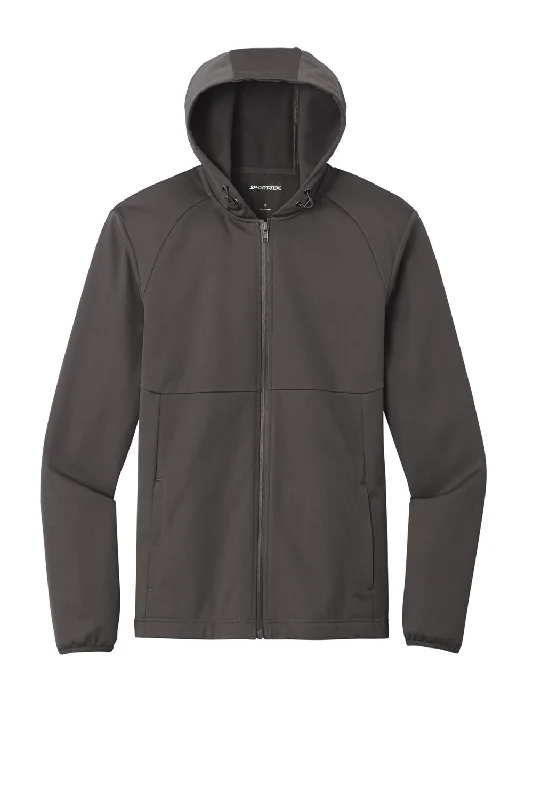 Men jackets with a zip - off sleeves to convert to a vestSport-Tek Mens Wind & Water Resistant Full Zip Hooded Soft Shell Jacket - Graphite Grey Men jackets with a zip - off sleeves to convert to a vestSport-Tek Mens Wind & Water Resistant Full Zip Hooded Soft Shell Jacket - Graphite Grey