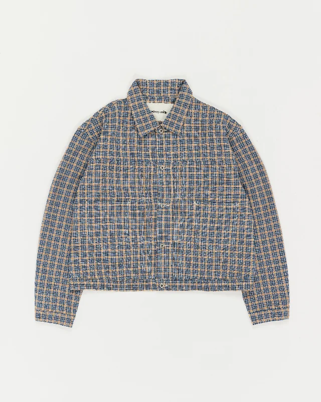 Corduroy men jackets in earthy tones for a rustic charmSundae Jacket - Mud Check Handloom Corduroy men jackets in earthy tones for a rustic charmSundae Jacket - Mud Check Handloom