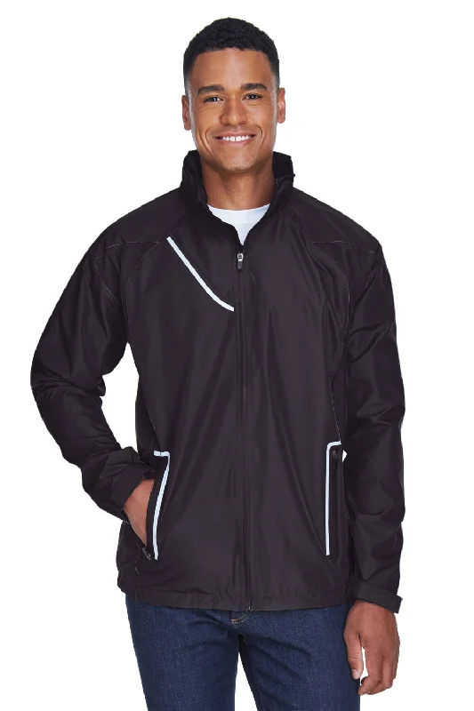 Plus - size men jackets with adjustable drawstrings for a comfortable fitTeam 365 Mens Dominator Waterproof Full Zip Hooded Jacket - Black Plus - size men jackets with adjustable drawstrings for a comfortable fitTeam 365 Mens Dominator Waterproof Full Zip Hooded Jacket - Black