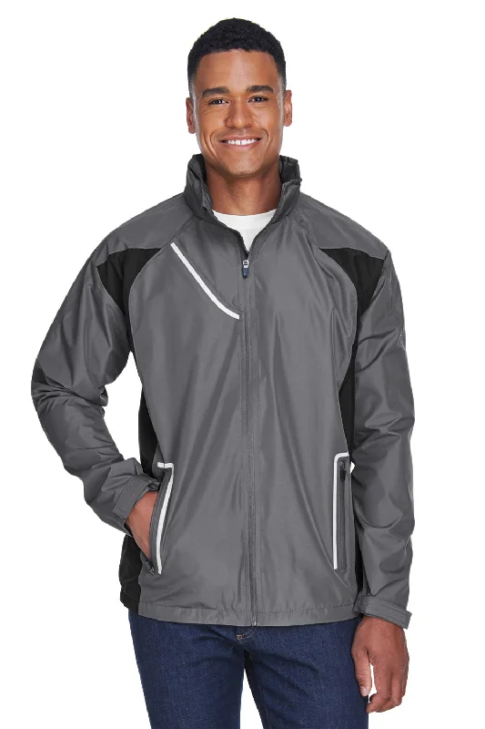 Embroidered men jackets with intricate floral designs for a unique aestheticTeam 365 Mens Dominator Waterproof Full Zip Hooded Jacket - Graphite Grey Embroidered men jackets with intricate floral designs for a unique aestheticTeam 365 Mens Dominator Waterproof Full Zip Hooded Jacket - Graphite Grey