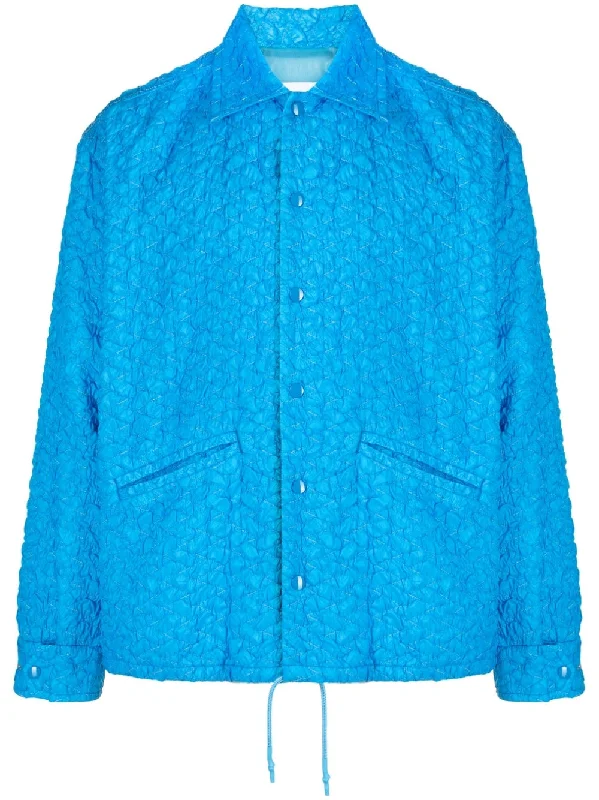 Men jackets with a built - in hood that can be stowed away when not in useTextured Shirt Jacket Men jackets with a built - in hood that can be stowed away when not in useTextured Shirt Jacket