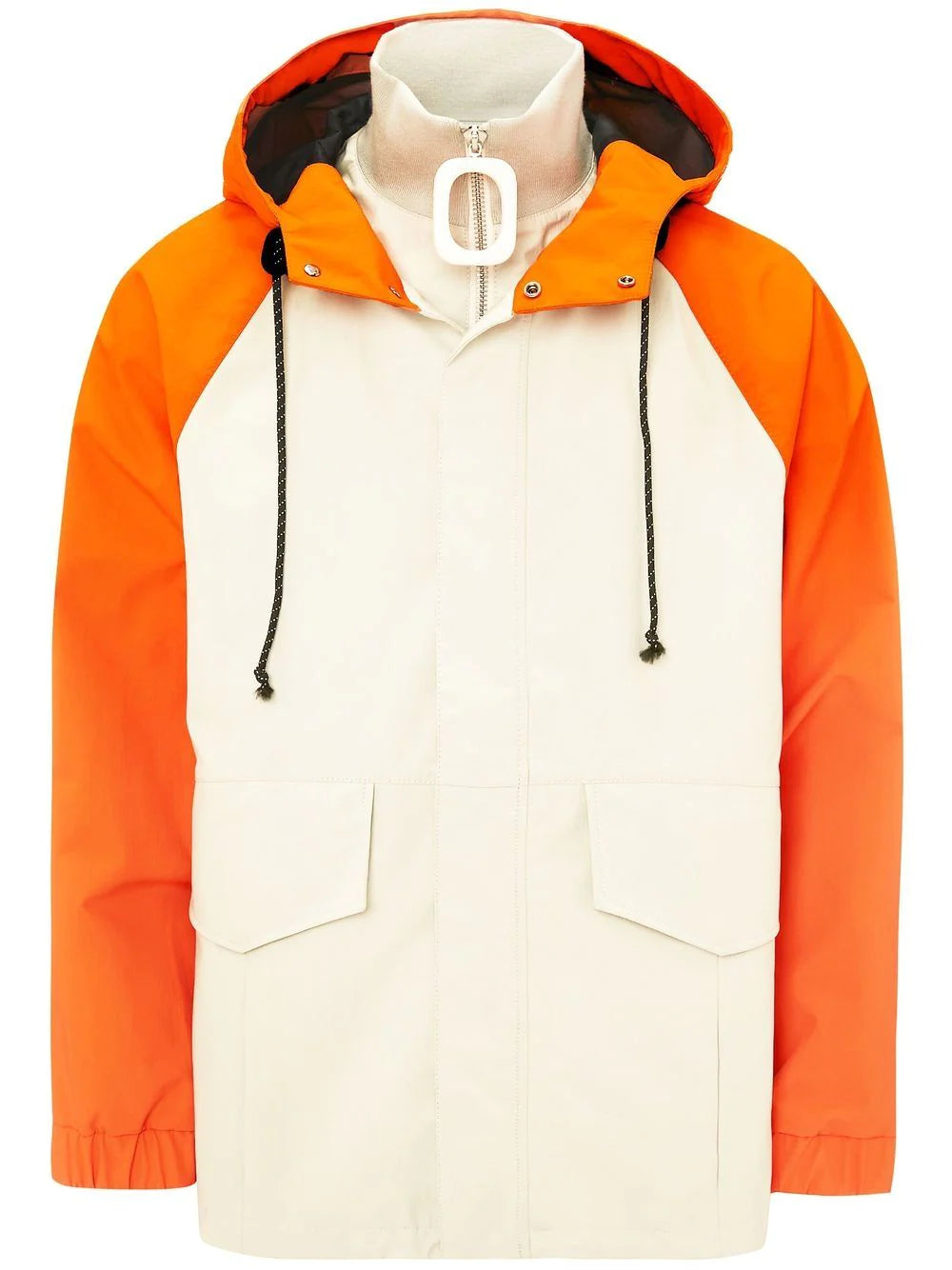 Hooded men jackets with a detachable faux - fur trim for added warmthTwo-Tone Hooded Jacket Hooded men jackets with a detachable faux - fur trim for added warmthTwo-Tone Hooded Jacket