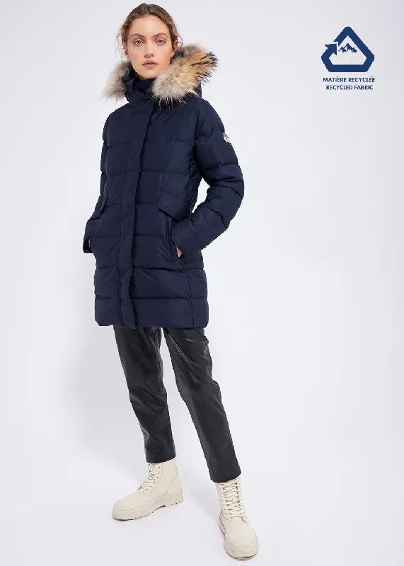 Hooded men jackets with a detachable faux - fur trim for added warmthParka matelassée Grenoble Amiral Hooded men jackets with a detachable faux - fur trim for added warmthParka matelassée Grenoble Amiral