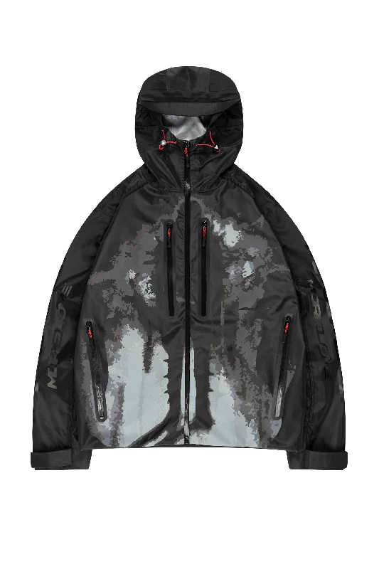 Lightweight men jackets made from recycled nylon for eco - friendly travelVILLAIN WINDBREAKER BLACK Lightweight men jackets made from recycled nylon for eco - friendly travelVILLAIN WINDBREAKER BLACK