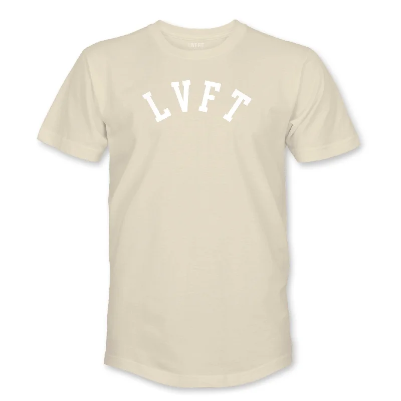 Men's moisture - wicking athletic t - shirts for intense workoutsAcademy Scallop Tee - Ecru Men's moisture - wicking athletic t - shirts for intense workoutsAcademy Scallop Tee - Ecru