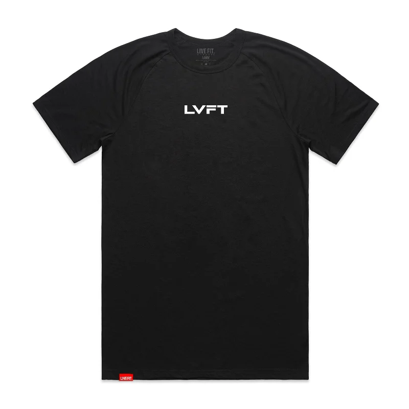 Men's polo t - shirts with a contrast collar for a preppy lookActive Range Raglan Tee - Black Men's polo t - shirts with a contrast collar for a preppy lookActive Range Raglan Tee - Black