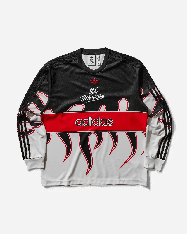 Men's thermal t - shirts with a high - neck design for cold weather100 Thieves Longsleeve Jersey Multicolor Men's thermal t - shirts with a high - neck design for cold weather100 Thieves Longsleeve Jersey Multicolor