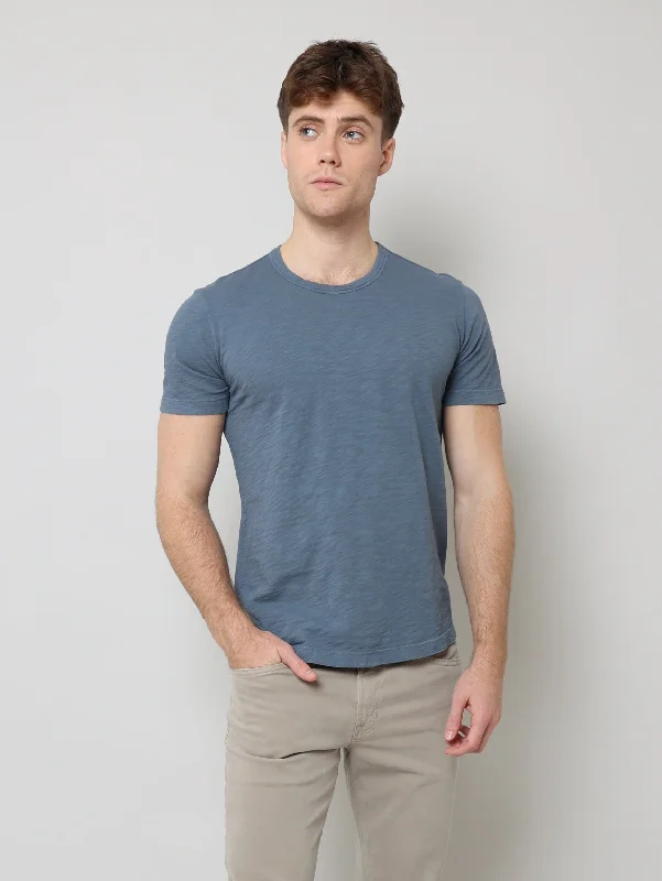 Men's eco - friendly recycled t - shirts for sustainable fashion choicesAmaro Slub Tee - Harbor Men's eco - friendly recycled t - shirts for sustainable fashion choicesAmaro Slub Tee - Harbor