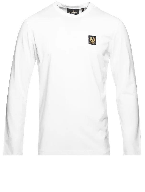 Men's organic cotton crew - neck t - shirts for everyday comfortLong Sleeved T-Shirt White Men's organic cotton crew - neck t - shirts for everyday comfortLong Sleeved T-Shirt White