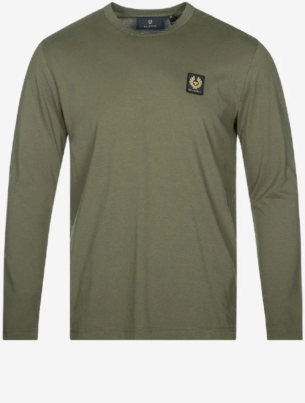 Men's v - neck muscle t - shirts for a body - building aestheticLong Sleeved T-Shirt True Olive Men's v - neck muscle t - shirts for a body - building aestheticLong Sleeved T-Shirt True Olive