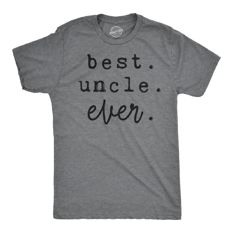 Men's distressed denim - look t - shirts with a rugged appealBest Uncle Ever Men's T Shirt