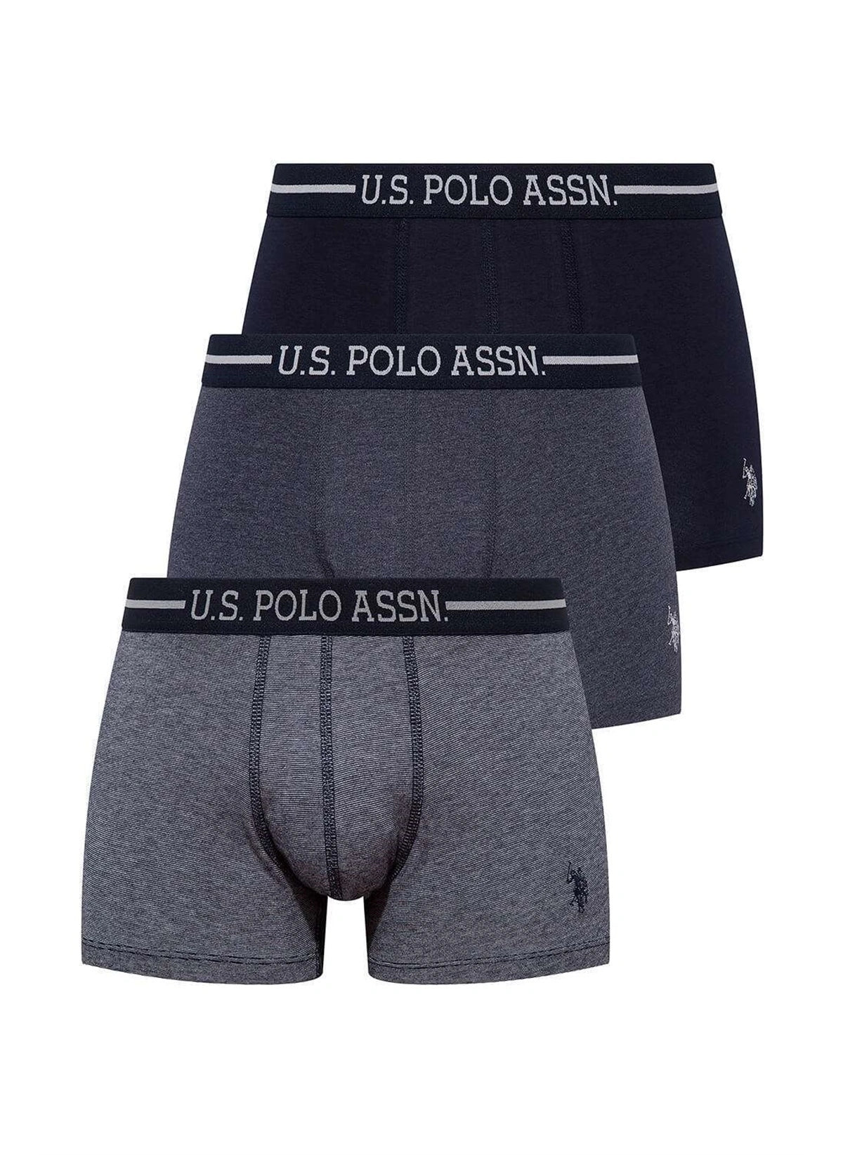 Men's ribbed cuffs and hem polo shirts for a textured lookLOT DE 03 BOXERS - 80306