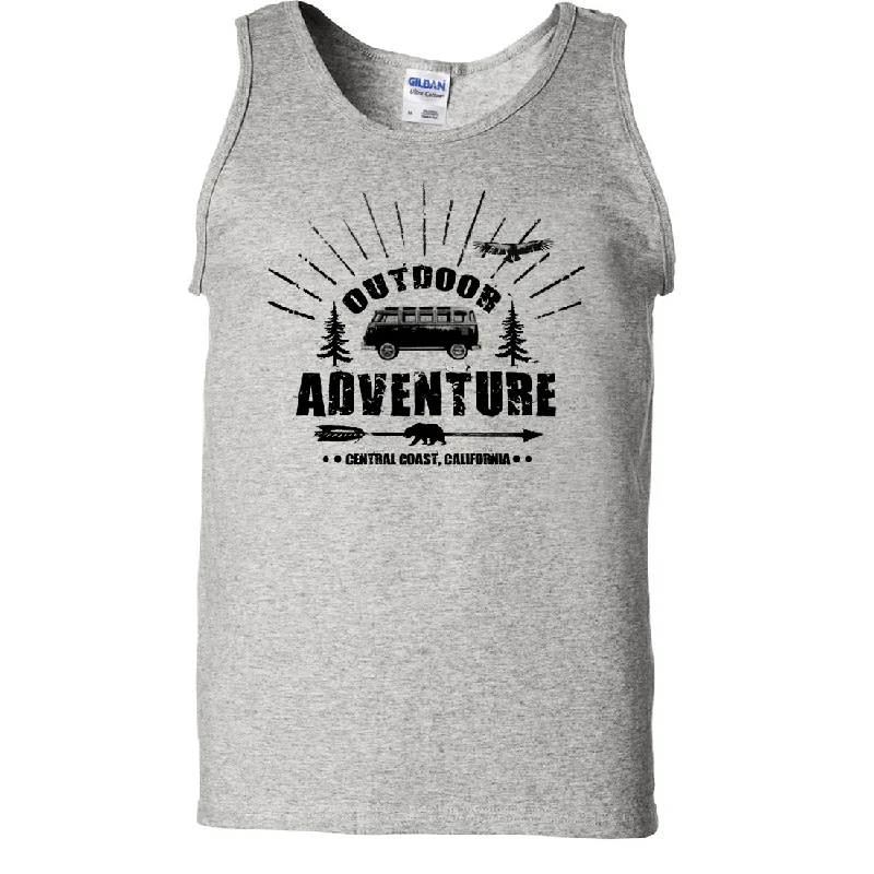 Men's UV - protection t - shirts for outdoor activities in the sunCalifornia Outdoor Adventure Asst Colors Tank Top Men's UV - protection t - shirts for outdoor activities in the sunCalifornia Outdoor Adventure Asst Colors Tank Top