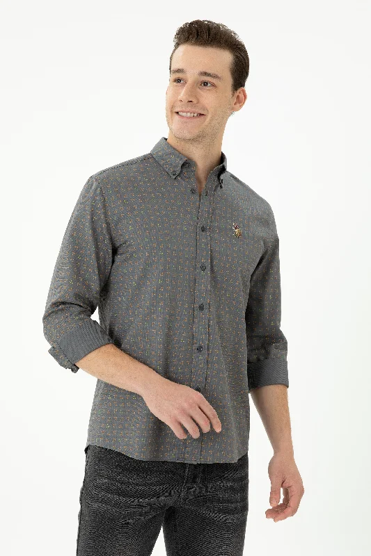 Men's plus size golf polo shirts in moisture wicking fabricCHEMISE ASMO_GRIS FONCÉ-1682275VR006 Men's plus size golf polo shirts in moisture wicking fabricCHEMISE ASMO_GRIS FONCÉ-1682275VR006