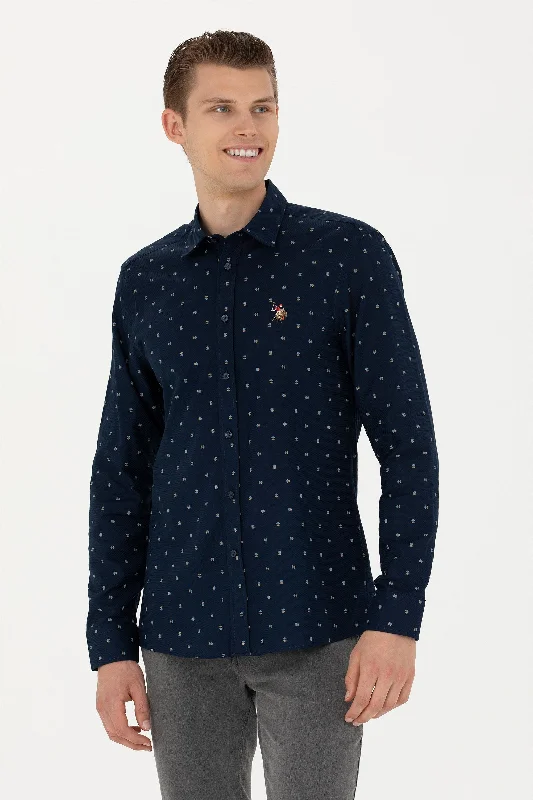 Men's quick - dry polo shirts for water sports activitiesCHEMISE AZOT BLEU MARINE-1687273VR033 Men's quick - dry polo shirts for water sports activitiesCHEMISE AZOT BLEU MARINE-1687273VR033