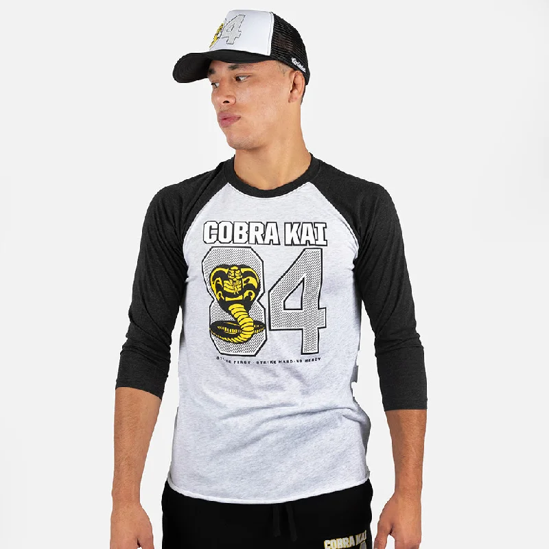 Men's plus - size pocket t - shirts with a classic lookCOBRA KAI '84 RAGLAN SHIRT