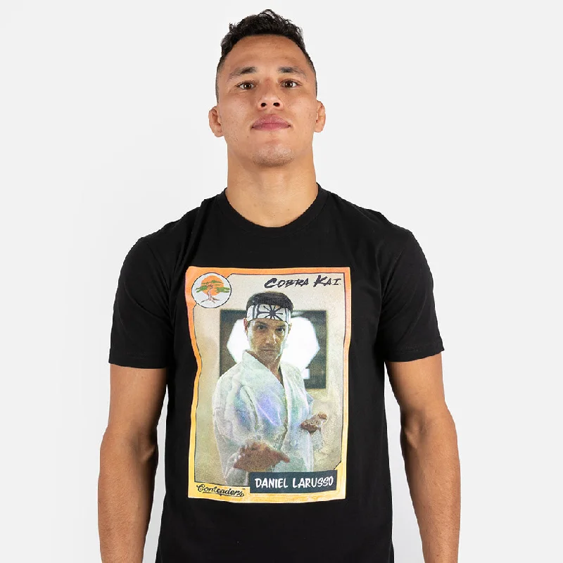 Men's slim - fit graphic t - shirts with vintage rock band printsCOBRA KAI DANIEL CARD SHORT SLEEVE SHIRT Men's slim - fit graphic t - shirts with vintage rock band printsCOBRA KAI DANIEL CARD SHORT SLEEVE SHIRT