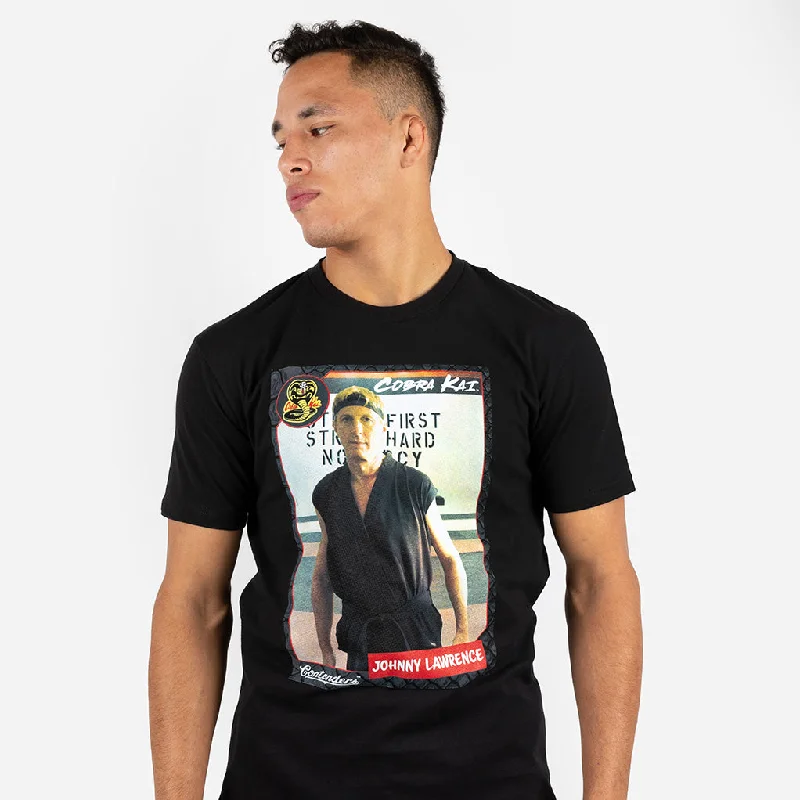 Men's antimicrobial t - shirts for odor - free freshness during travelCOBRA KAI JOHNNY CARD SHORT SLEEVE SHIRT Men's antimicrobial t - shirts for odor - free freshness during travelCOBRA KAI JOHNNY CARD SHORT SLEEVE SHIRT