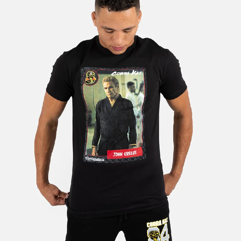 Men's antimicrobial t - shirts for odor - free freshness during travelCOBRA KAI KREESE CARD SHORT SLEEVE SHIRT Men's antimicrobial t - shirts for odor - free freshness during travelCOBRA KAI KREESE CARD SHORT SLEEVE SHIRT