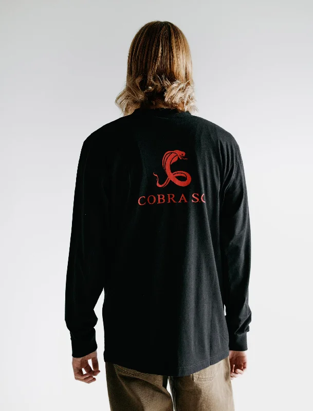 Men's organic cotton crew - neck t - shirts for everyday comfortLong Sleeve T-Shirt Black Jersey Men's organic cotton crew - neck t - shirts for everyday comfortLong Sleeve T-Shirt Black Jersey