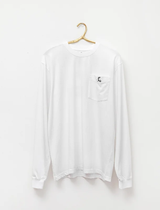 Men's eco - friendly recycled t - shirts for sustainable fashion choicesLong Sleeve Tee White Jersey Men's eco - friendly recycled t - shirts for sustainable fashion choicesLong Sleeve Tee White Jersey