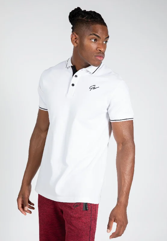 Men's organic cotton crew - neck t - shirts for everyday comfortDelano Polo - White/Black