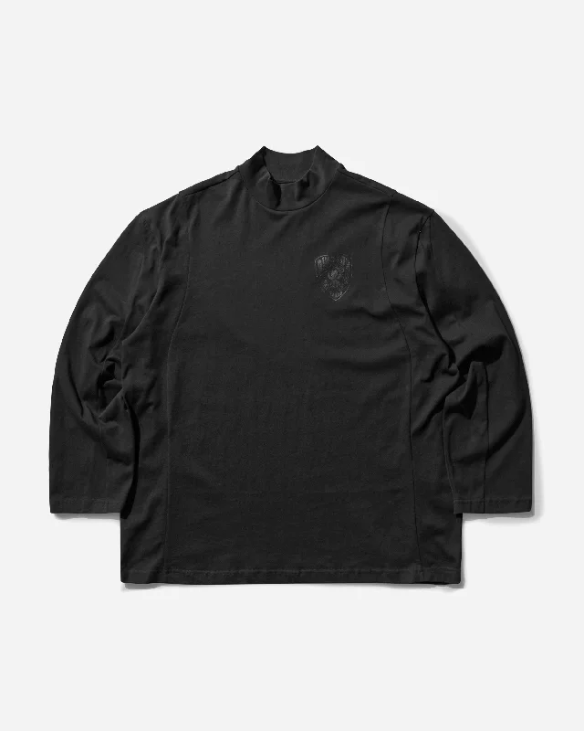 Men's polo t - shirts with a contrast collar for a preppy lookMen's Turtleneck Longsleeve Top Black Men's polo t - shirts with a contrast collar for a preppy lookMen's Turtleneck Longsleeve Top Black