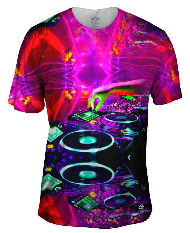 Men's mock - neck t - shirts with a modern and sleek styleEdm Make Me Dance