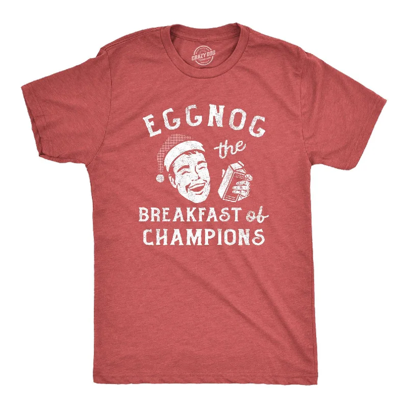 Men's lightweight performance t - shirts for running marathonsEggnog The Breakfast Of Champions Men's T Shirt