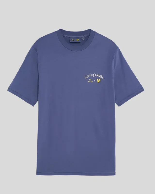 Men's distressed denim - look t - shirts with a rugged appealFriends of a Feather T-Shirt Men's distressed denim - look t - shirts with a rugged appealFriends of a Feather T-Shirt