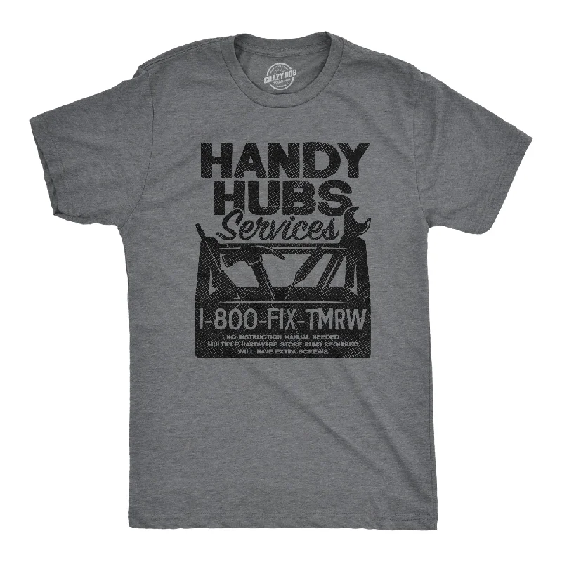 Men's smart - casual checkered t - shirts for semi - formal occasionsHandy Hubs Services Men's T Shirt Men's smart - casual checkered t - shirts for semi - formal occasionsHandy Hubs Services Men's T Shirt