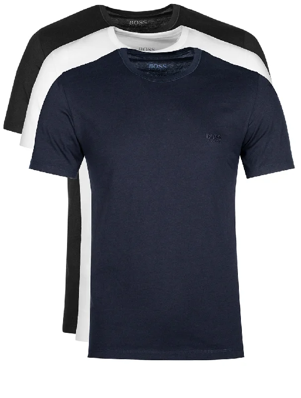 Men's distressed denim - look t - shirts with a rugged appeal3-pack Regular Fit Roundneck T-shirts Multi Men's distressed denim - look t - shirts with a rugged appeal3-pack Regular Fit Roundneck T-shirts Multi